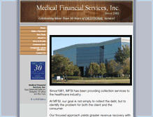 Tablet Screenshot of medfinsrvcs.com